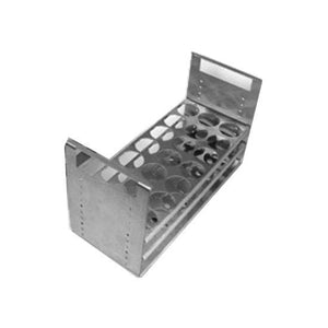 Stainless Steel Test Tube Rack - 50 Tubes - for Basic Tray VJU 19450
