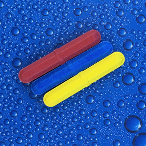 Octagonal / Octahedral Color-Coded Stirring Bars (with pivot ring) (various sizes / colors available)