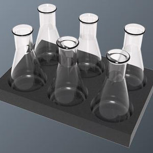 BenchMate VM-MT-FLASK Flask Foam Attachment (6 flasks / 250 ml)