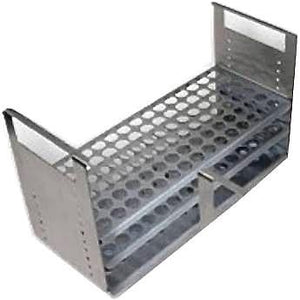 Stainless Steel Test Tube Rack - 90 Tubes - for Basic Tray VJU 19450